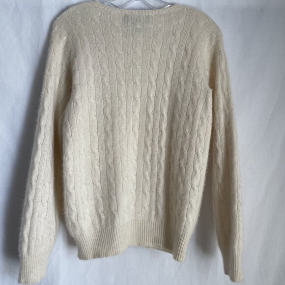 Polo by Ralph Lauren Cream Cable Knit Sweater - Picture 11 of 16